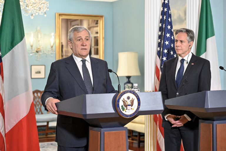 L’On. Vice Presidente del Consiglio Antonio Tajani con S.E. il Segretario di Stato Antony Blinken